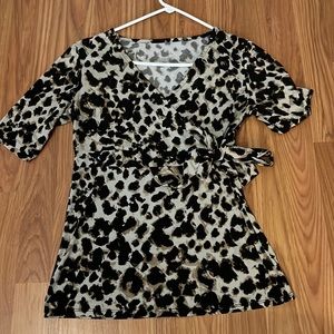 leapord print top
